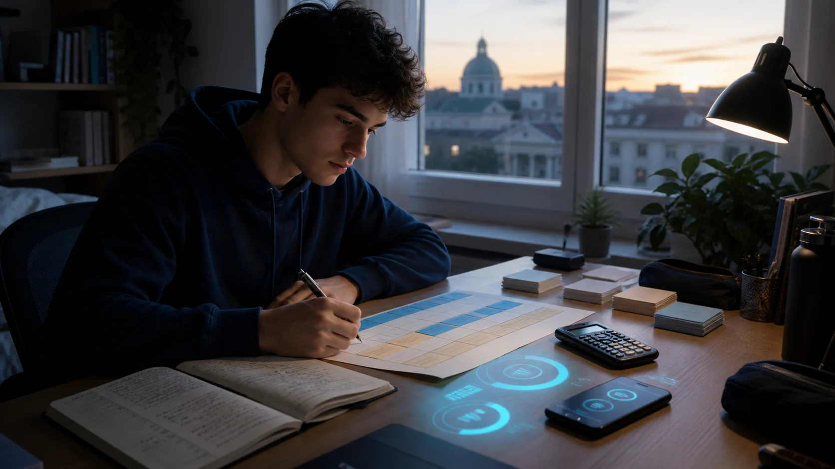 Student turning Math AI explanations into exam practice and active-recall cards
